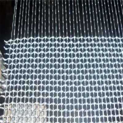 Rhwyll Wire Crimp Galfanedig